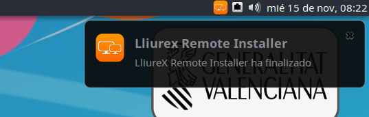 LliureXRemoteInstaller Notificacion Es ES