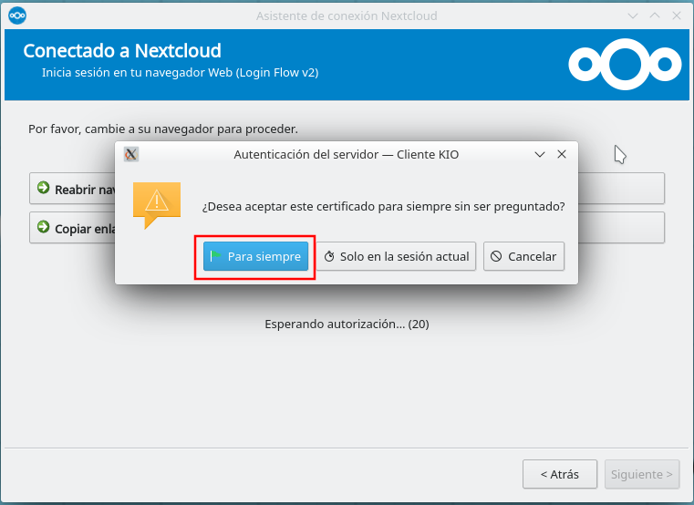 08 Nextcloud Desktop ES