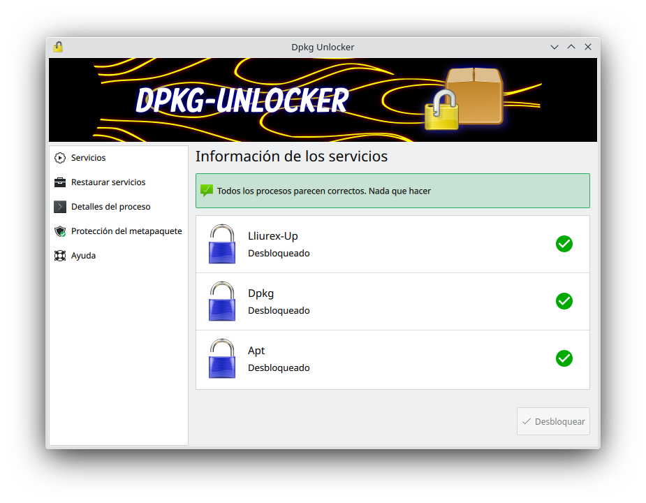 02 Dpkg Unlocker ES