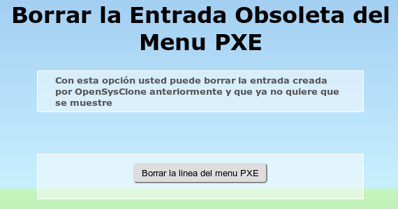 Open Sysclone Borrar Pxe